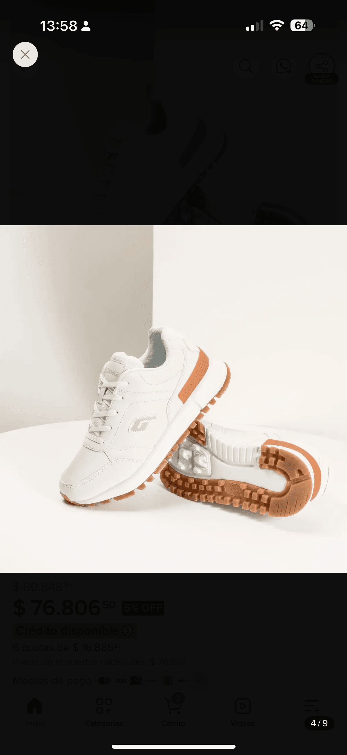 ZAPATILLA PROFORCE URBANA ECOCUERO ART  7177