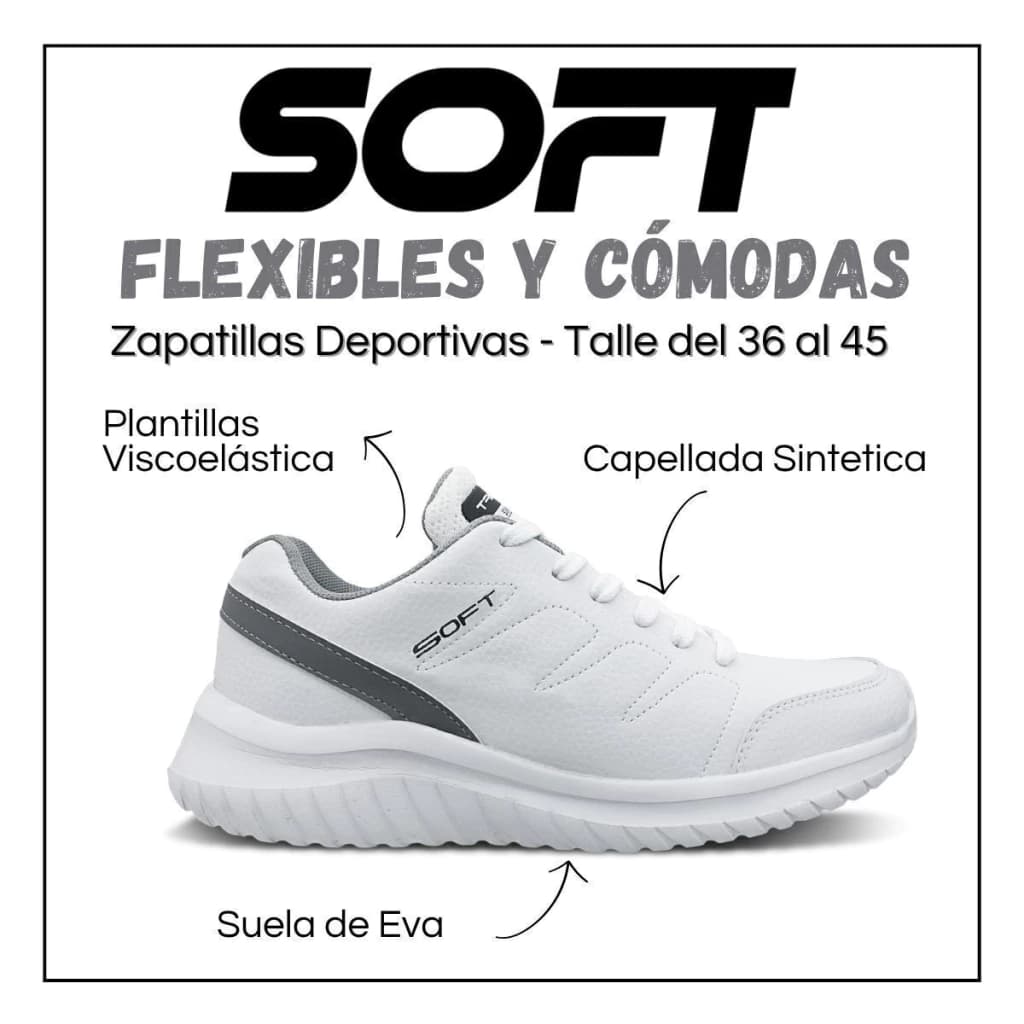 ZAPATILLA ECOCUERO UNISEX ART 680 SOFT